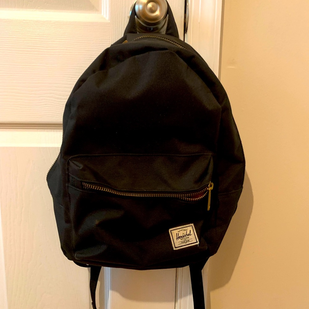 Herschel Supply Company Black Backpack Minimalist Design